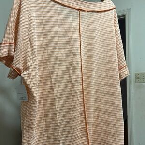 Haptics Women's Orange and White- Ashley Roads 3X new with tags